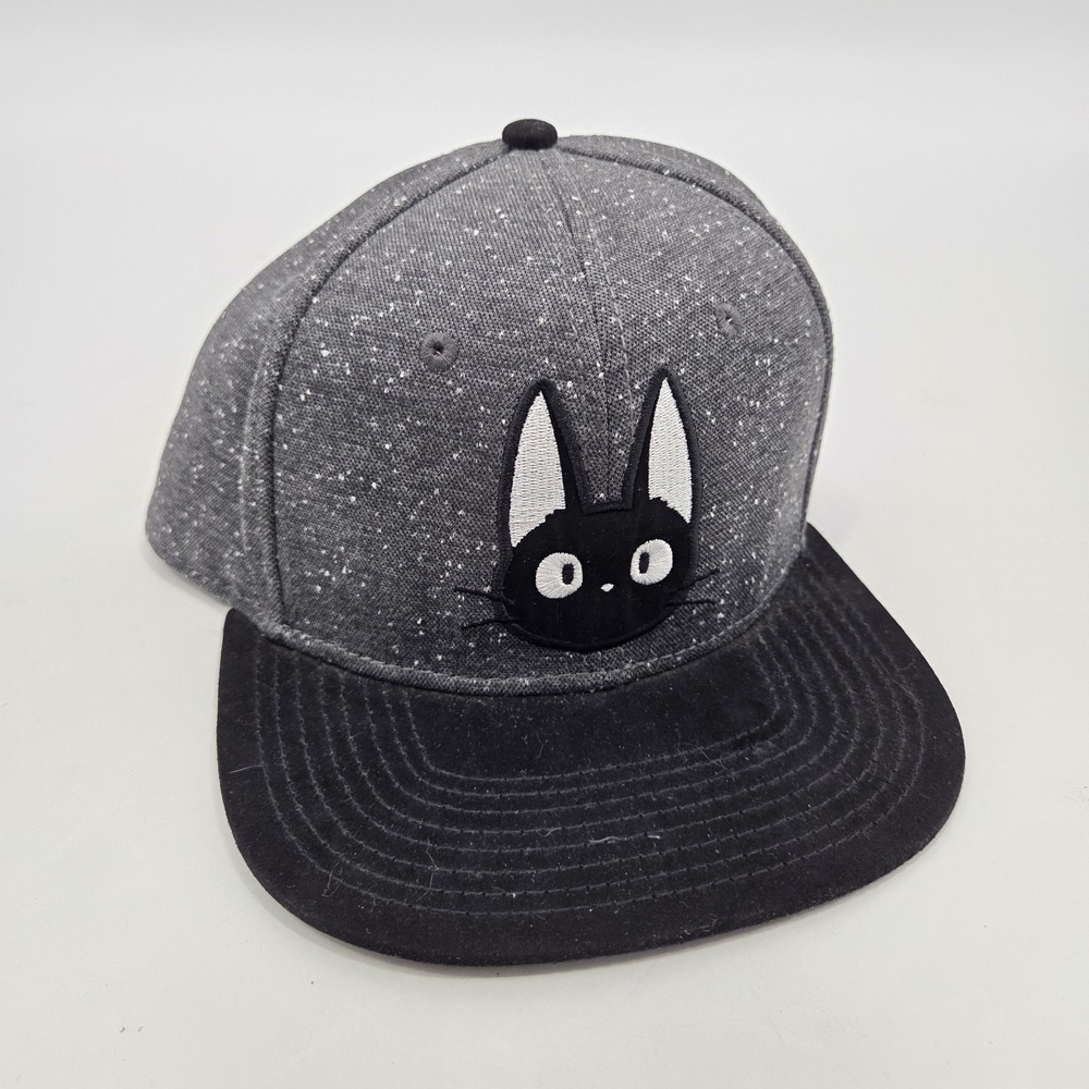 1989 Bioworld Studio Ghibli Kiki's Delivery Service Jiji Snapback Hat Black